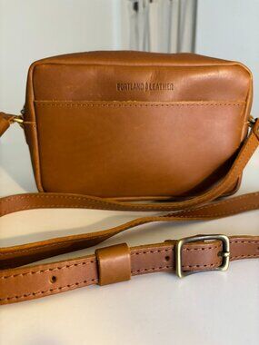 Portland Leather Goods Large Camera Bag/ Toaster Bag in Honey